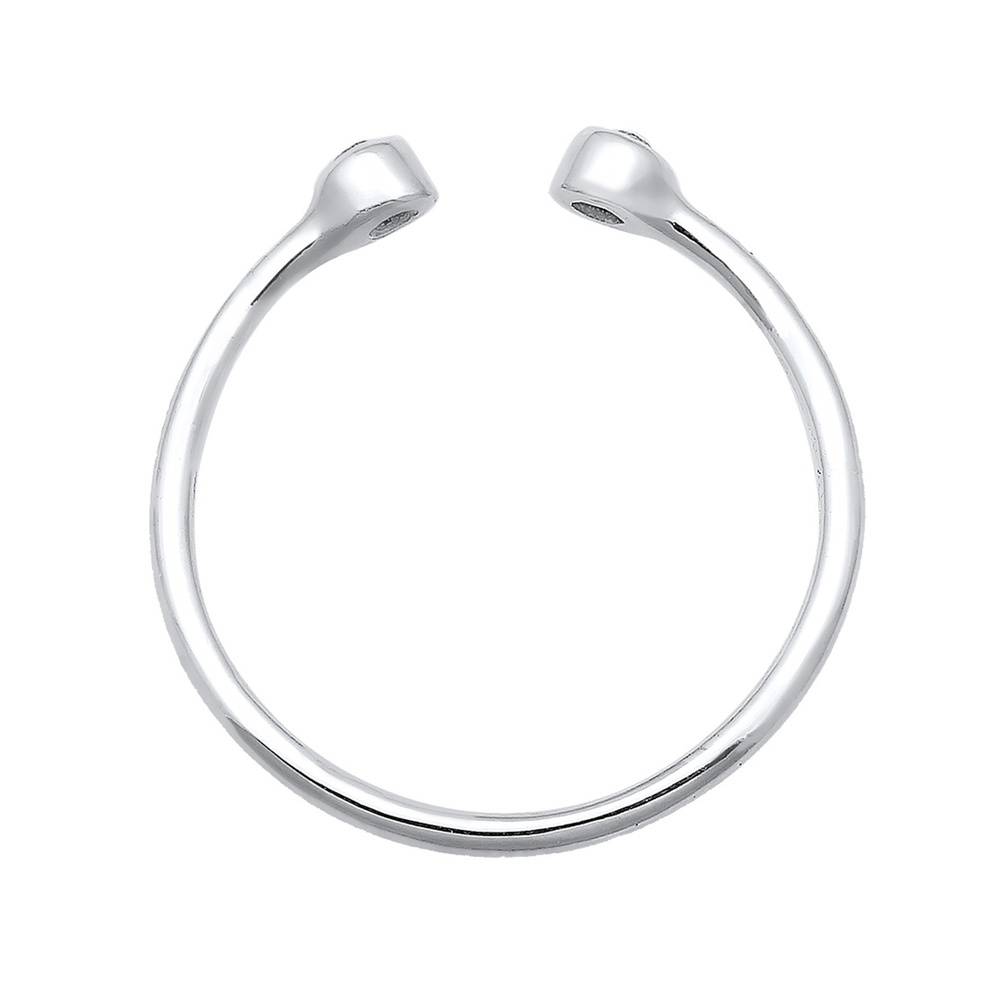 Elli Elli Bague Femmes solitaire déclaration avec cristaux en argent sterling 925 Bague