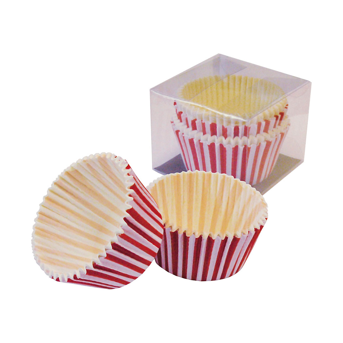 Papier-Backförmchen Muffins Streifen, 24 Stück