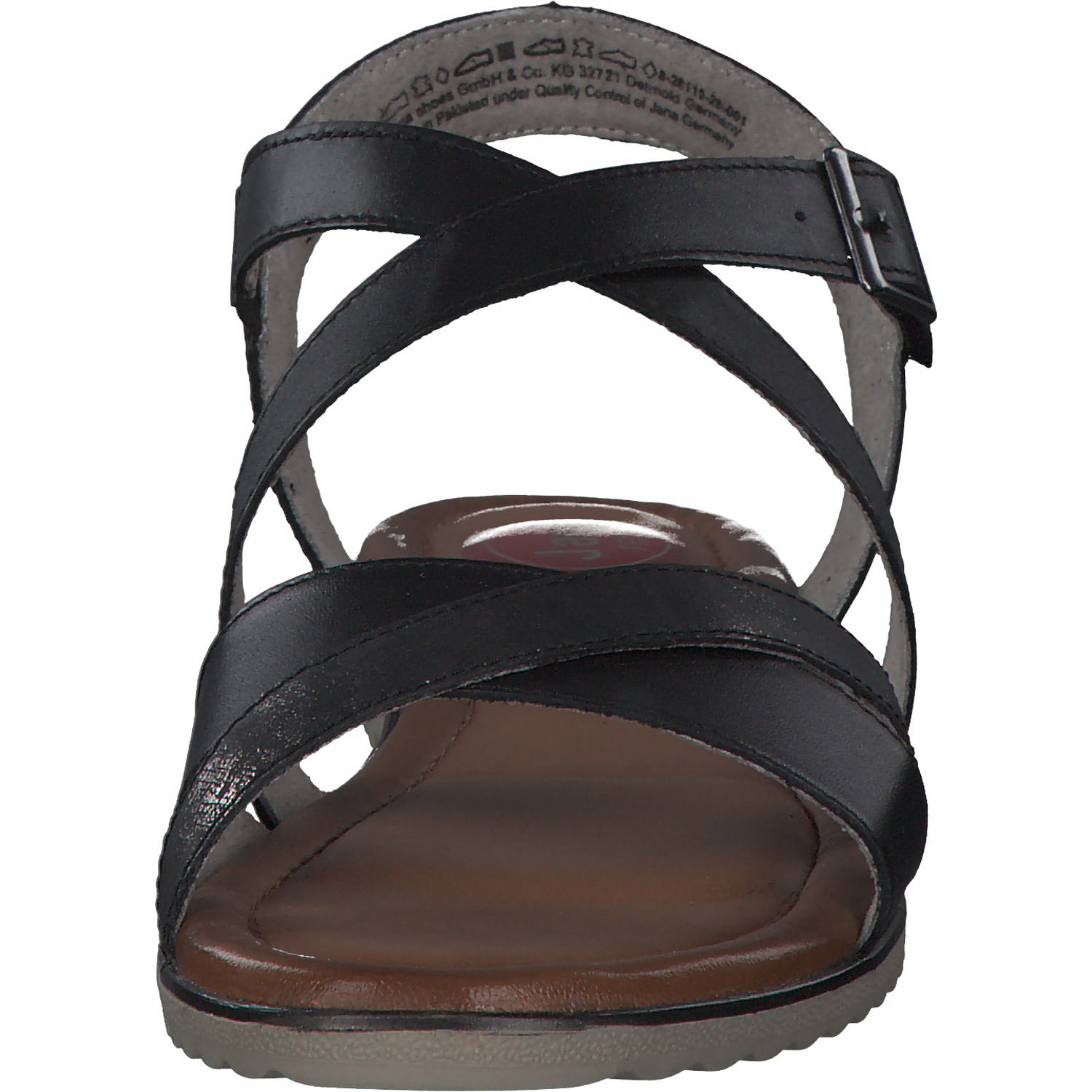 Jana Shoes 28115, Sandalen, Damen, Schwarz