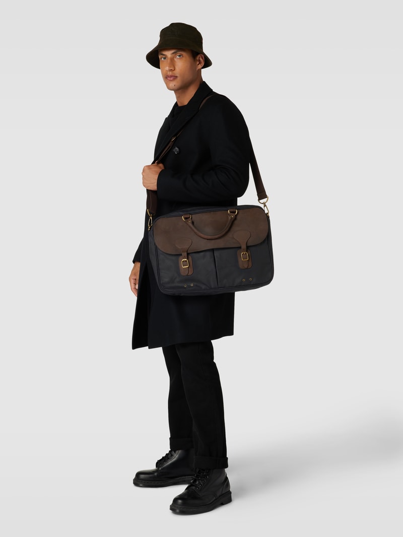 Laptoptasche mit Tragehenkel in marineblau