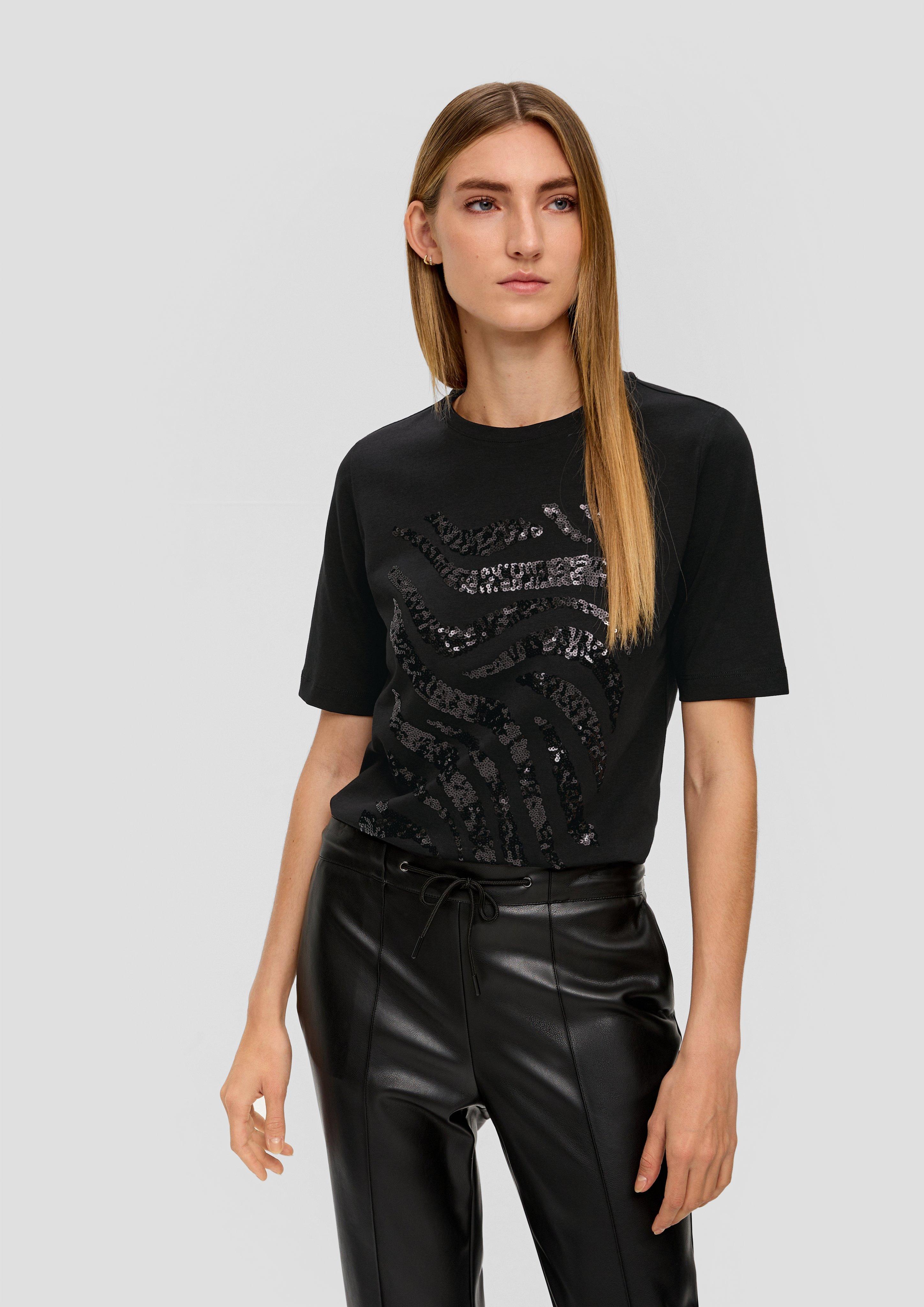 T-Shirt mit Pailletten  2152014-99D5