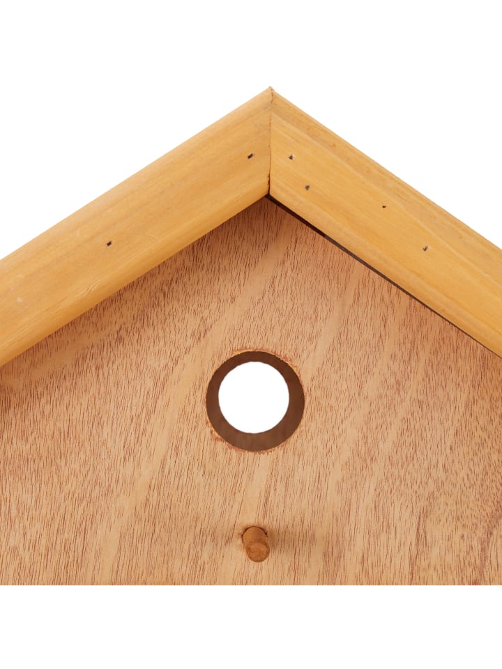 relaxdays Vogelfutterhaus in Natur/ Grün - (B)66 x (H)137 x (T)59 cm günstig kaufen onesize