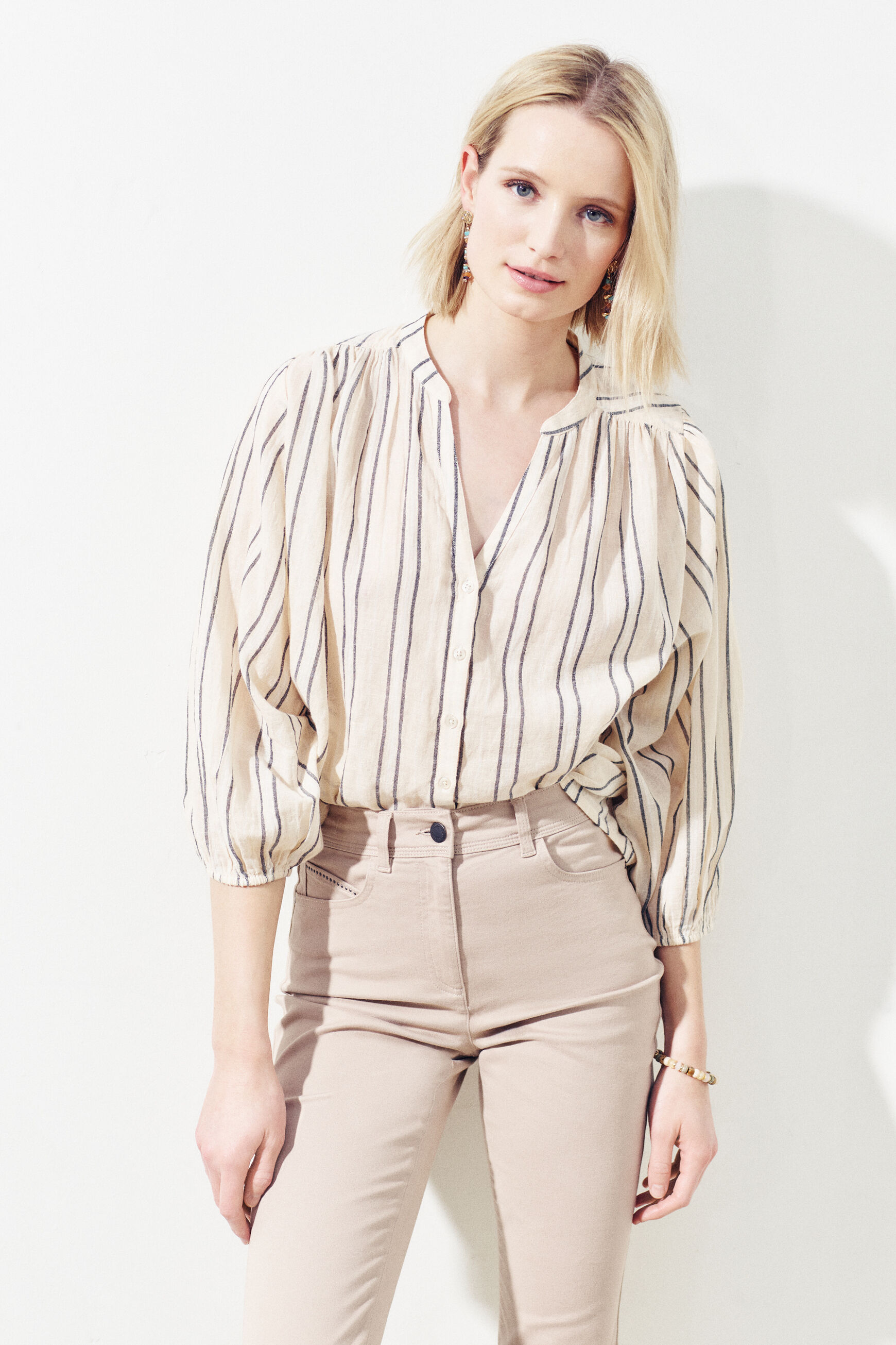 pantalon tampa beige femme