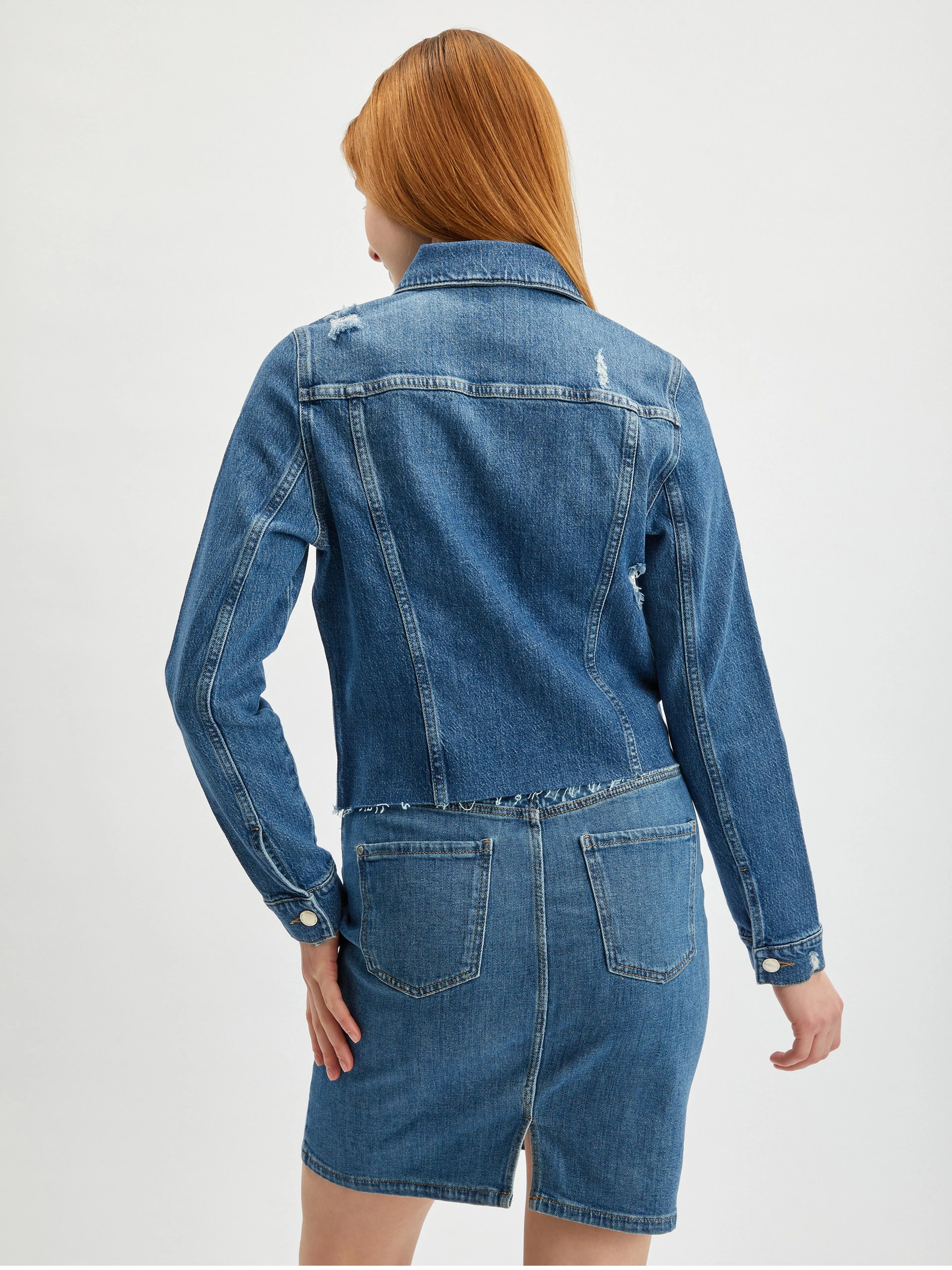 Blaue Damen-Jeansjacke ORSAY