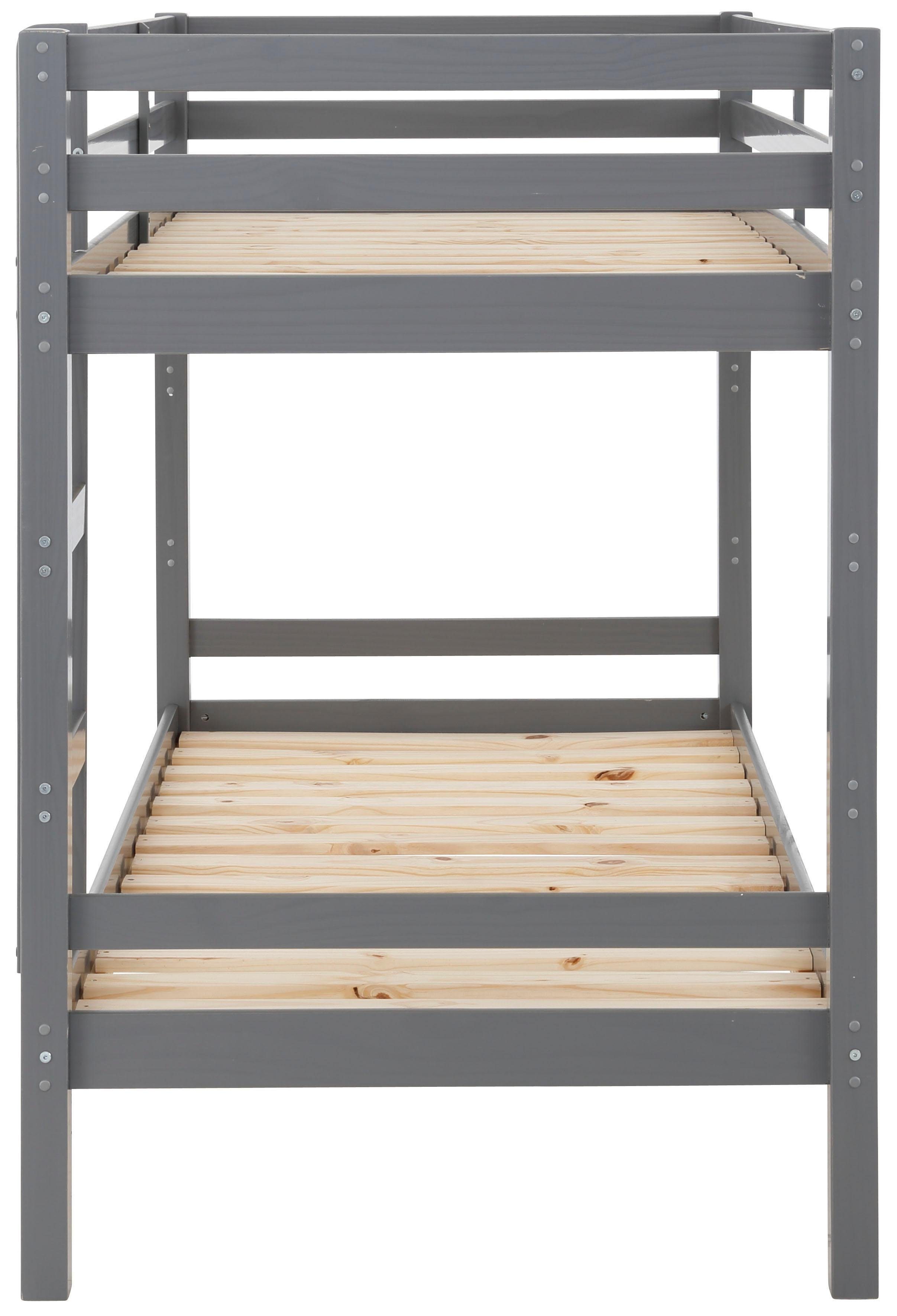 Lüttenhütt Etagenbett Alpi, Deal für begrenzte Zeit!, aus schönem massivem Kiefernholz, Stockbett, Liegeflächenlänge 200 cm