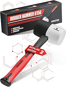 Martillo de goma DIGGERS DIG999 negro/blanco