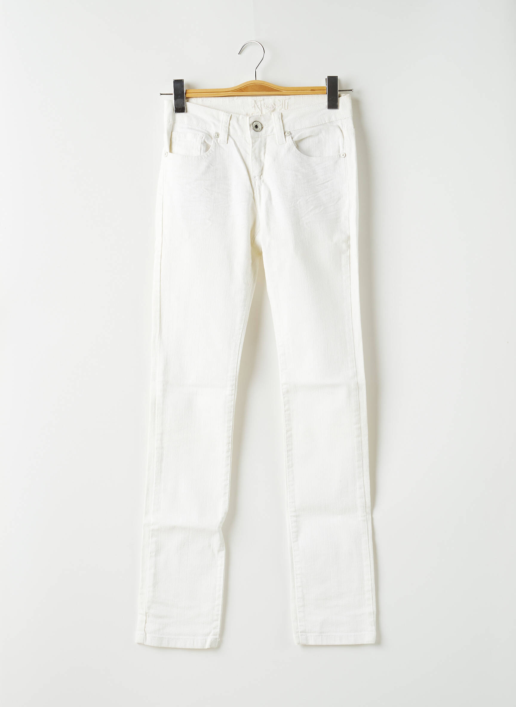 National Liberty Jeans Coupe Slim Femme couleur blanc