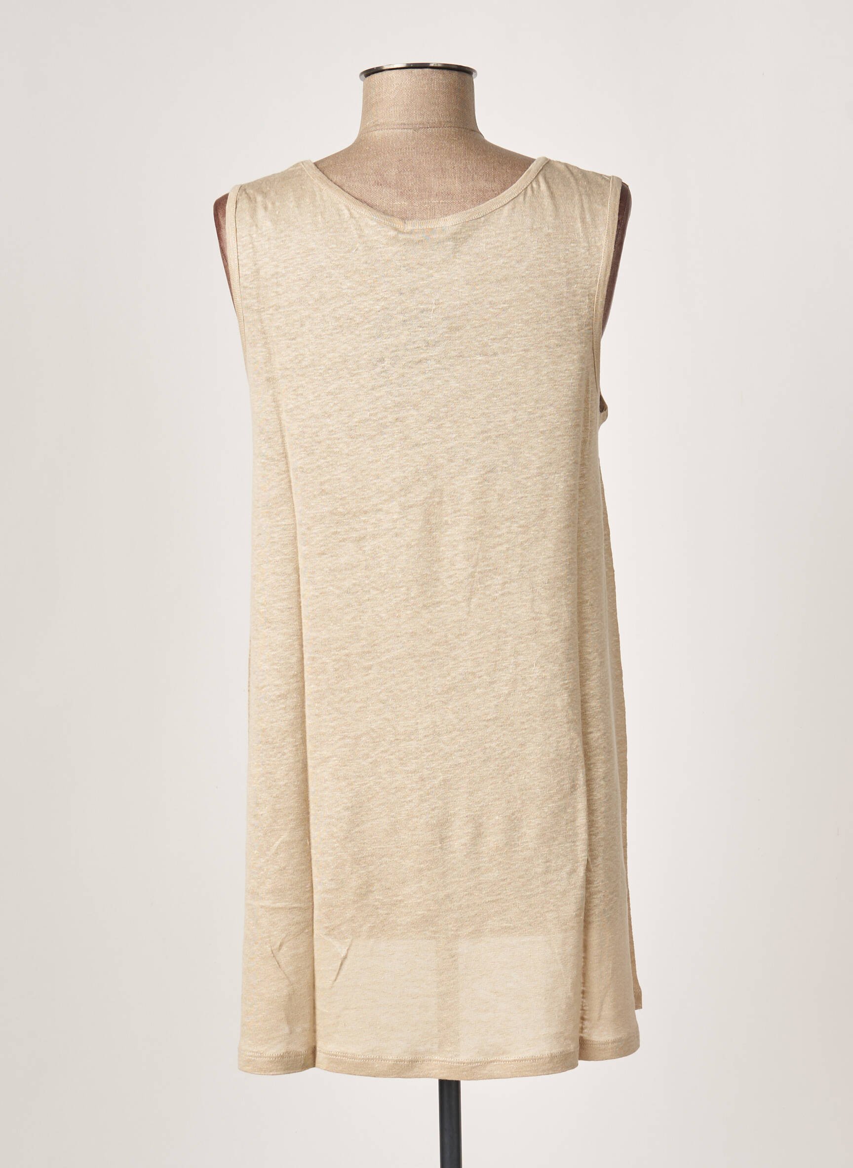 G Oze Tuniquesansmanche Femme couleur beige