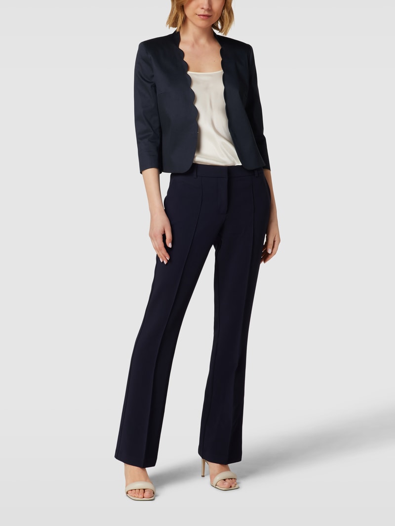 Regular Fit Blazer mit Teilungsnähten in marineblau