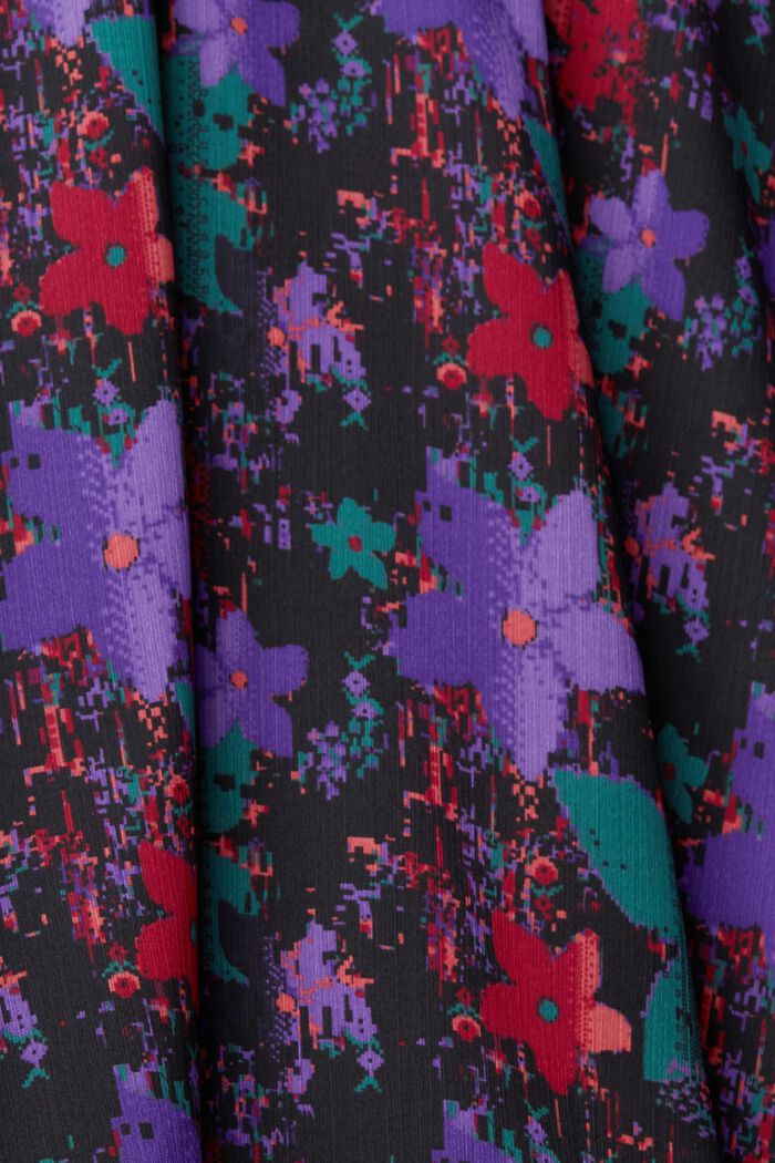 Gemusterter Midirock aus Chiffon