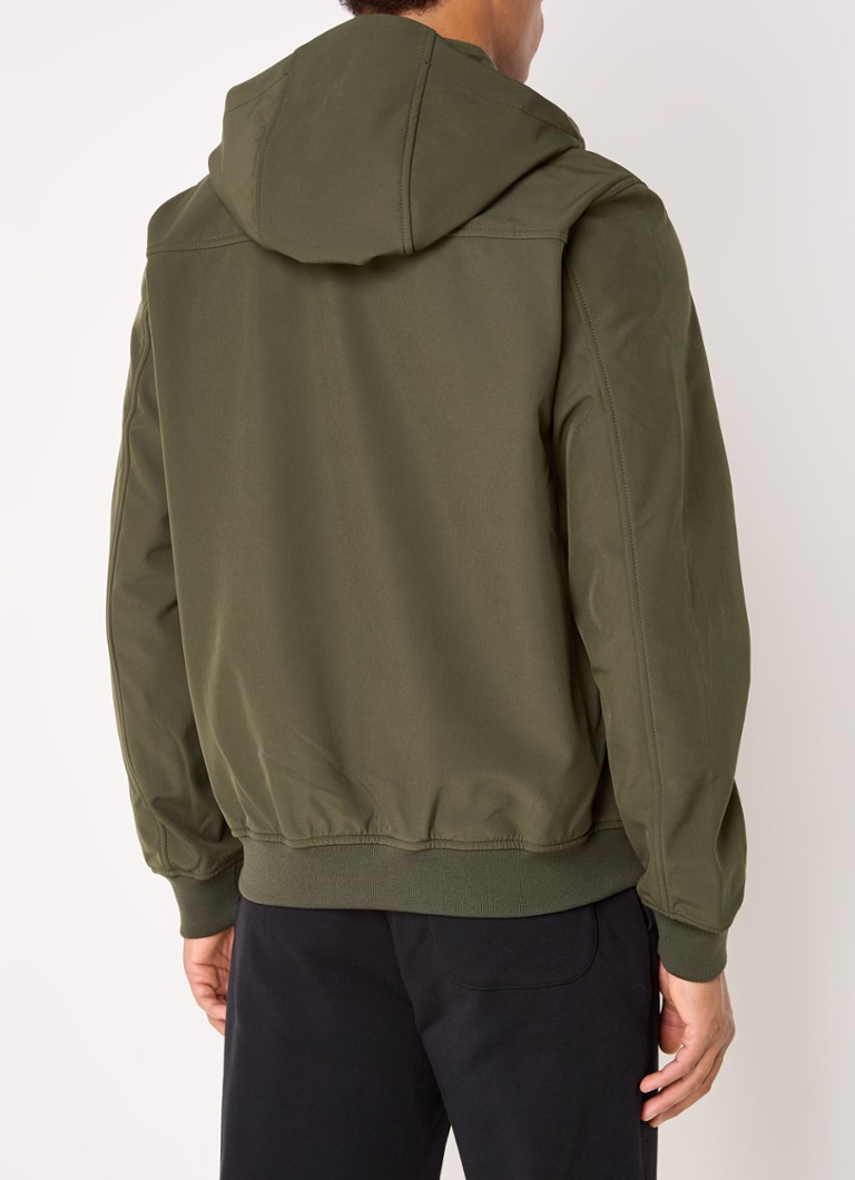 Μπουφάν Lyle & Scott softshell με κουκούλα και τσέπες με φερμουάρ