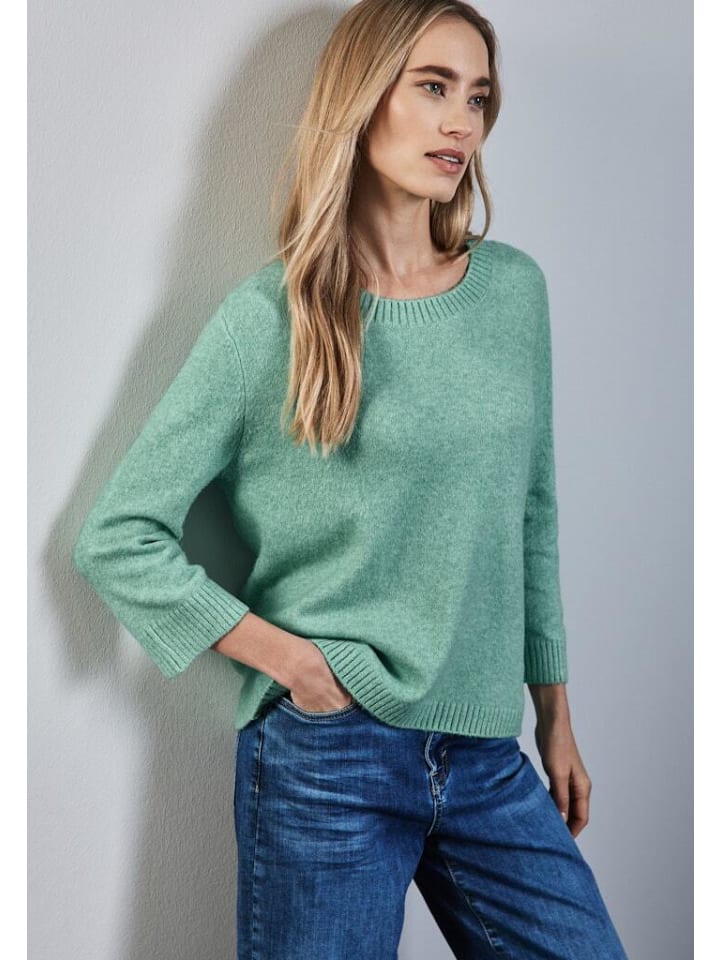 Street One Pullover in sunlit green mel. günstig kaufen