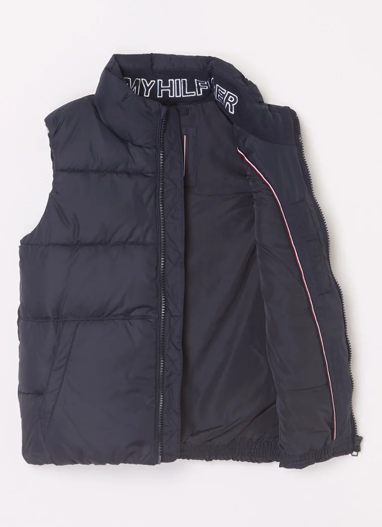 Vestă matlasată Tommy Hilfiger cu logo brodat