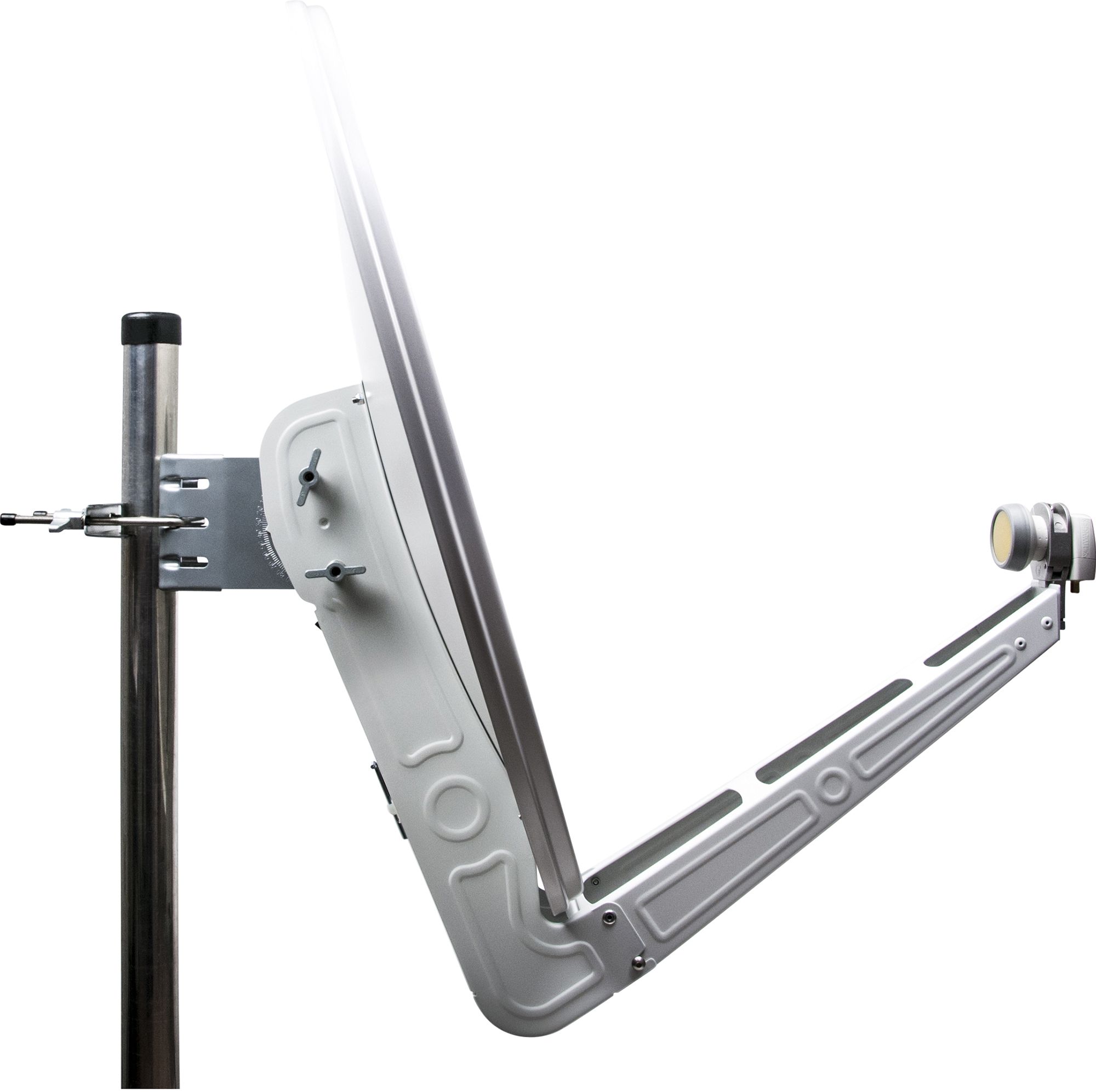Schwaiger SPI075PW hellgrau 75cm Alu-Spiegel
