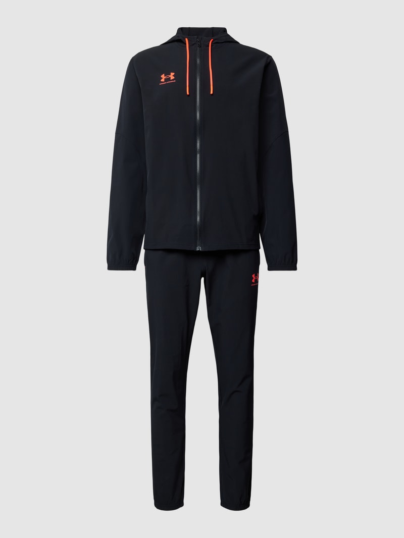 Sweatanzug mit Logo-Print in schwarz