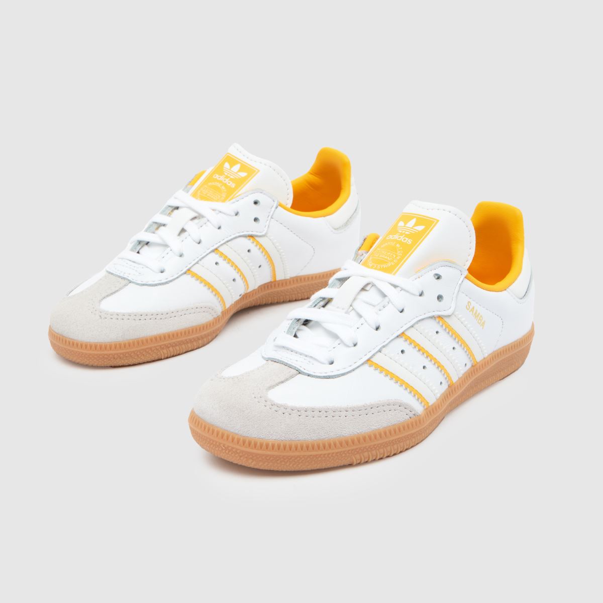 adidas vita & gula samba och juniorsneakers