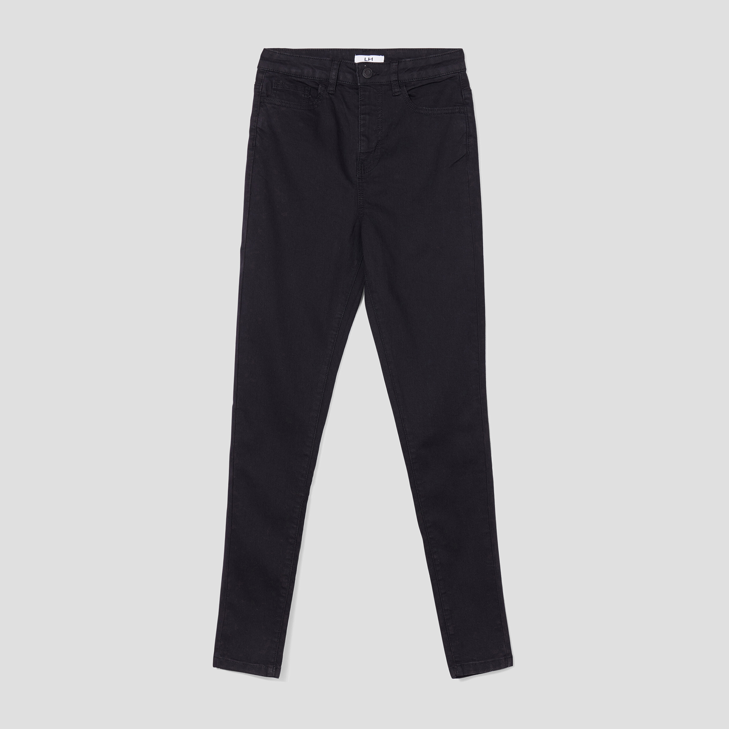 Jeans skinny taille haute noir femme | La Halle