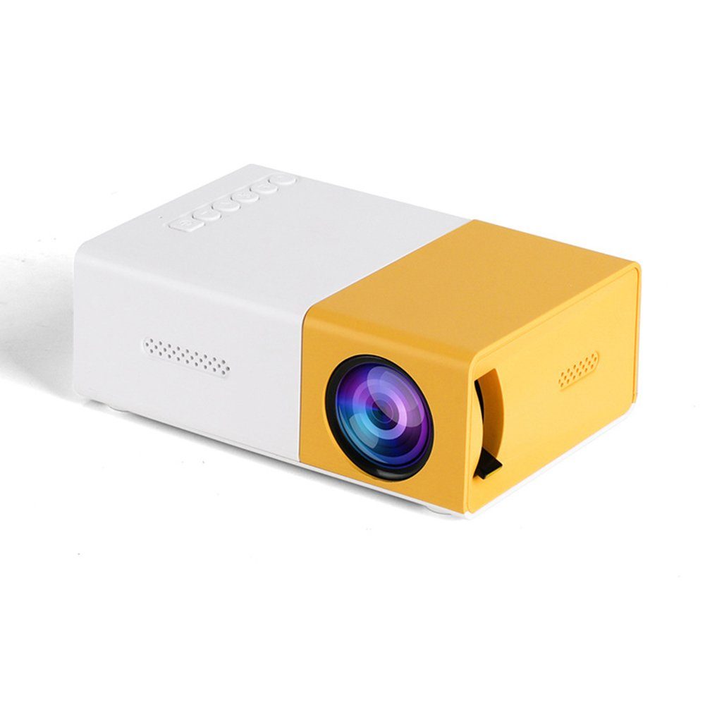 GelldG Mini Beamer, Pro-Mini-Projektor, Tragbarer Filmprojektor 1080p Mini-Beamer