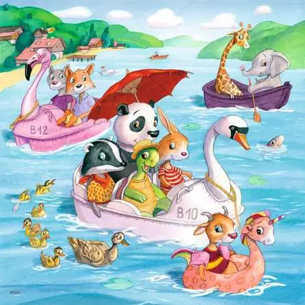 Kinderpuzzle ab 5 Jahren - Auf dem Wasser - 49 Teile