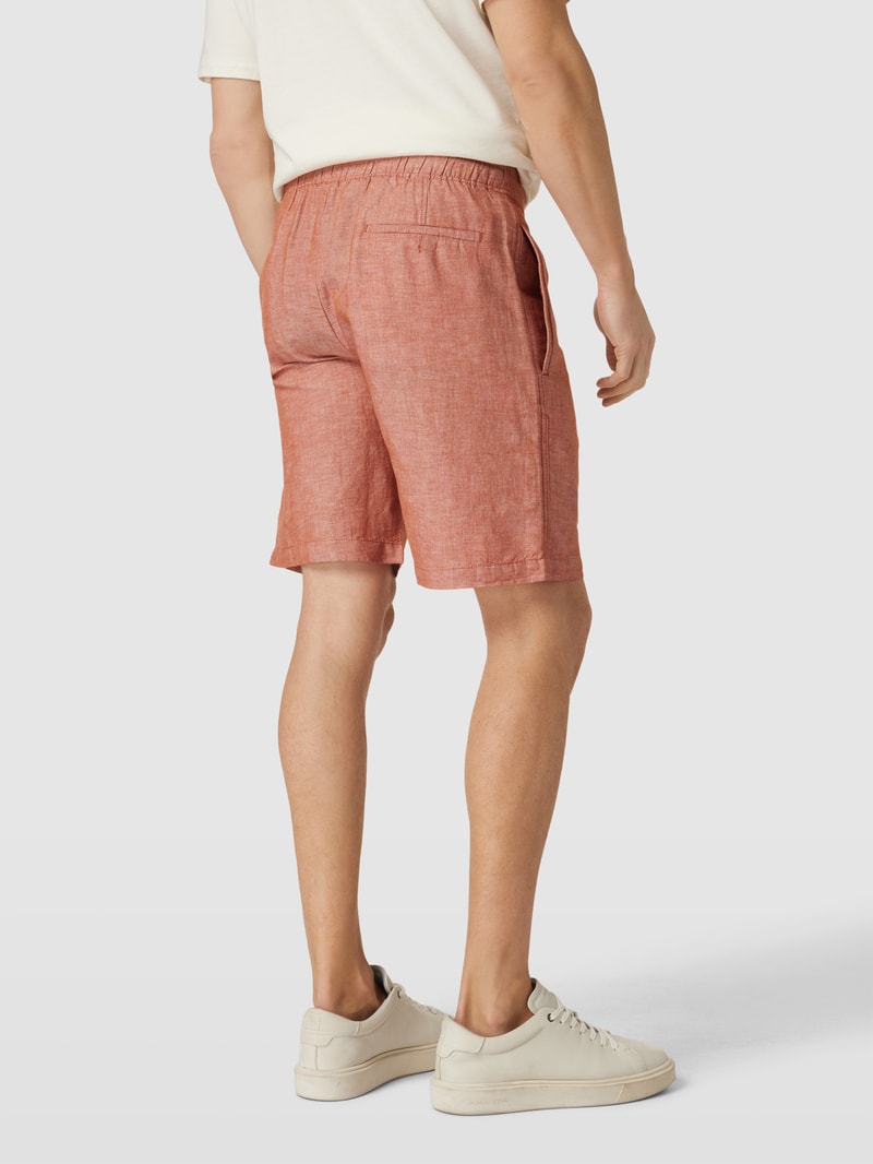 Shorts mit Bundfalten Modell 'alfonso' in camel