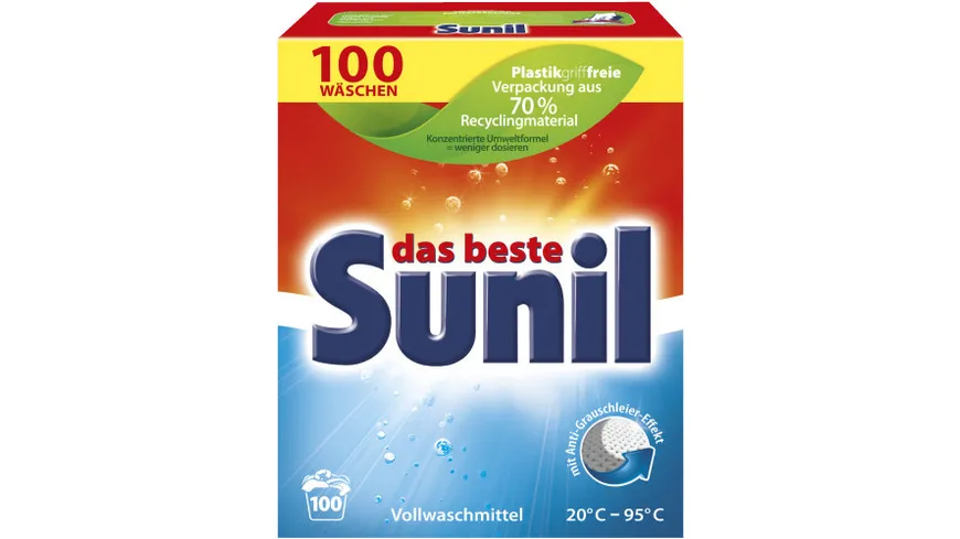 Sunil Waschmittel Pulver aktiv 5.5 kg