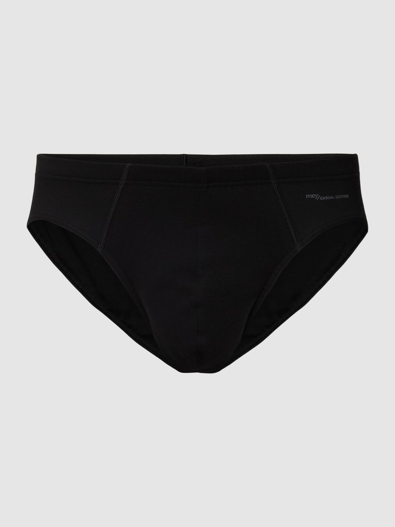Slip mit Stretch-Anteil Modell 'CASUAL COTTON Jazz-Pants' in schwarz