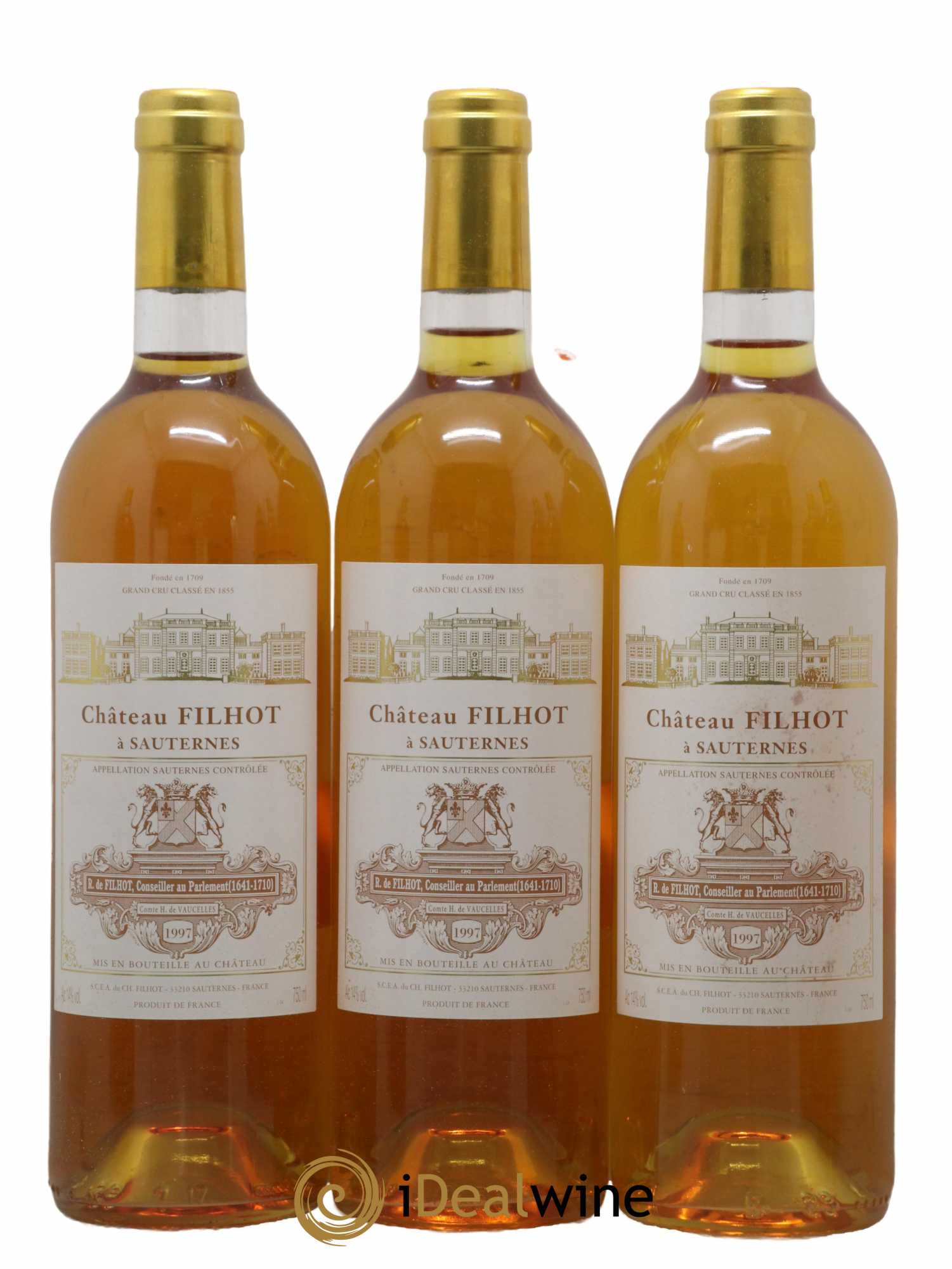 Château Filhot 2ème Grand Cru Classé  1997 - Lot de 12 Bouteilles