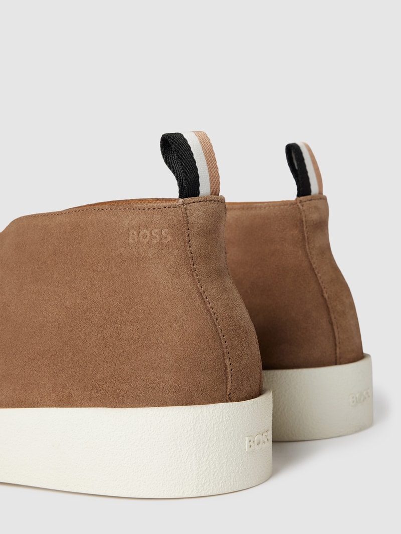 Herren Halbschuhe aus echtem Leder mit Schnürung Modell 'Clay' in sand