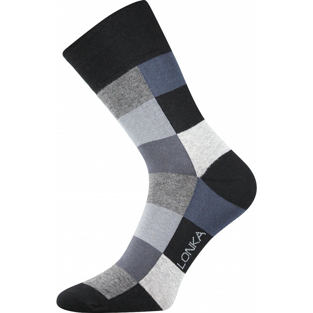 Lonka Decube Mix B grau-blaue Socken, 3 Paare