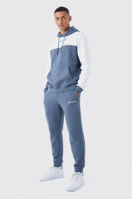 Man Roman Colorblock Trainingsanzug mit Kapuze