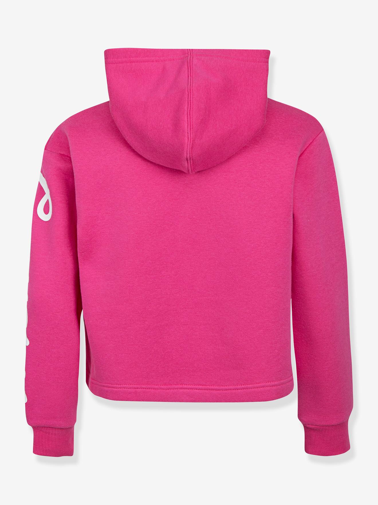 Sweat à capuche Chuck Patch Cropped Hoodie CONVERSE rose