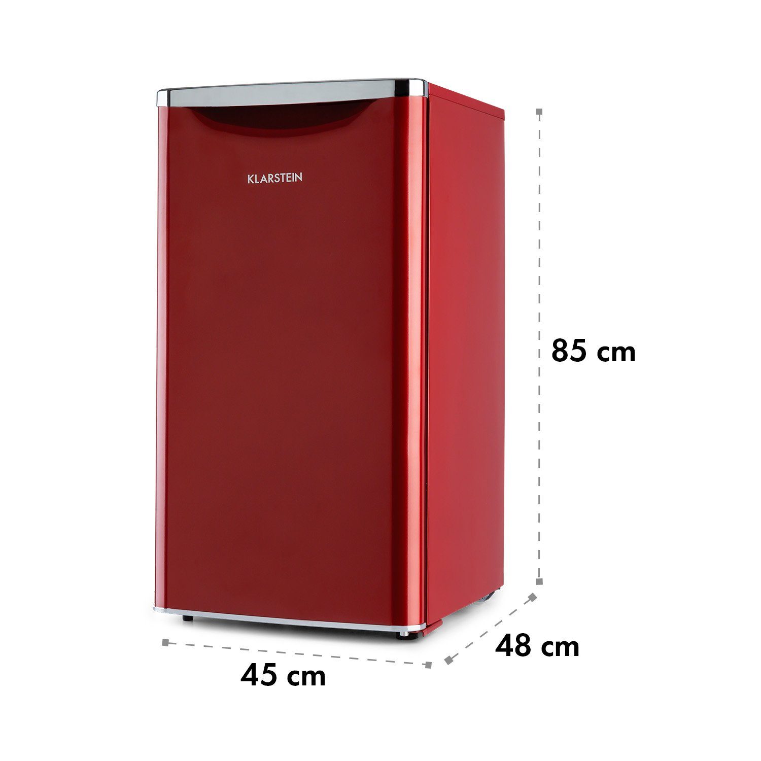 Klarstein Getränkekühlschrank HEA19-Yummy-90Lred 10035213, 84 cm hoch, 45 cm breit