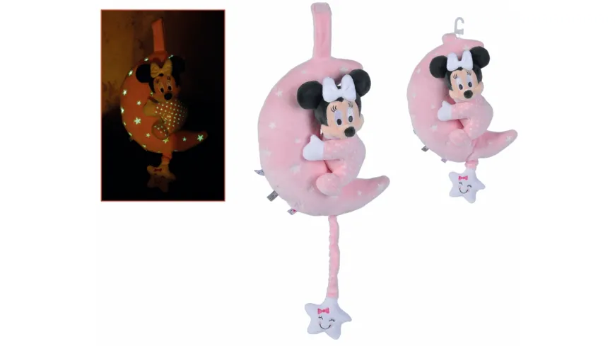 Simba -  Minnie GID Spieluhr Mond, Starry Night Minnie und Mond mit GID
