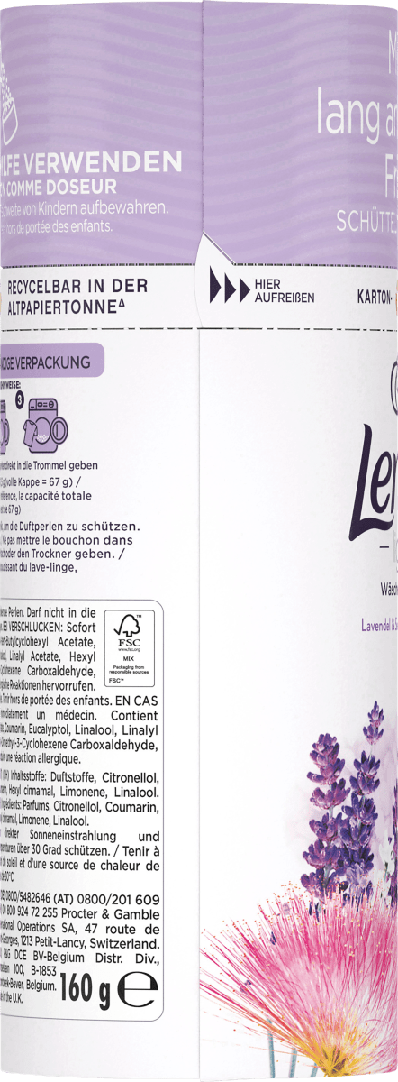Wäscheparfüm Light, Lavendel & Seidenbaumblüte, 160 g