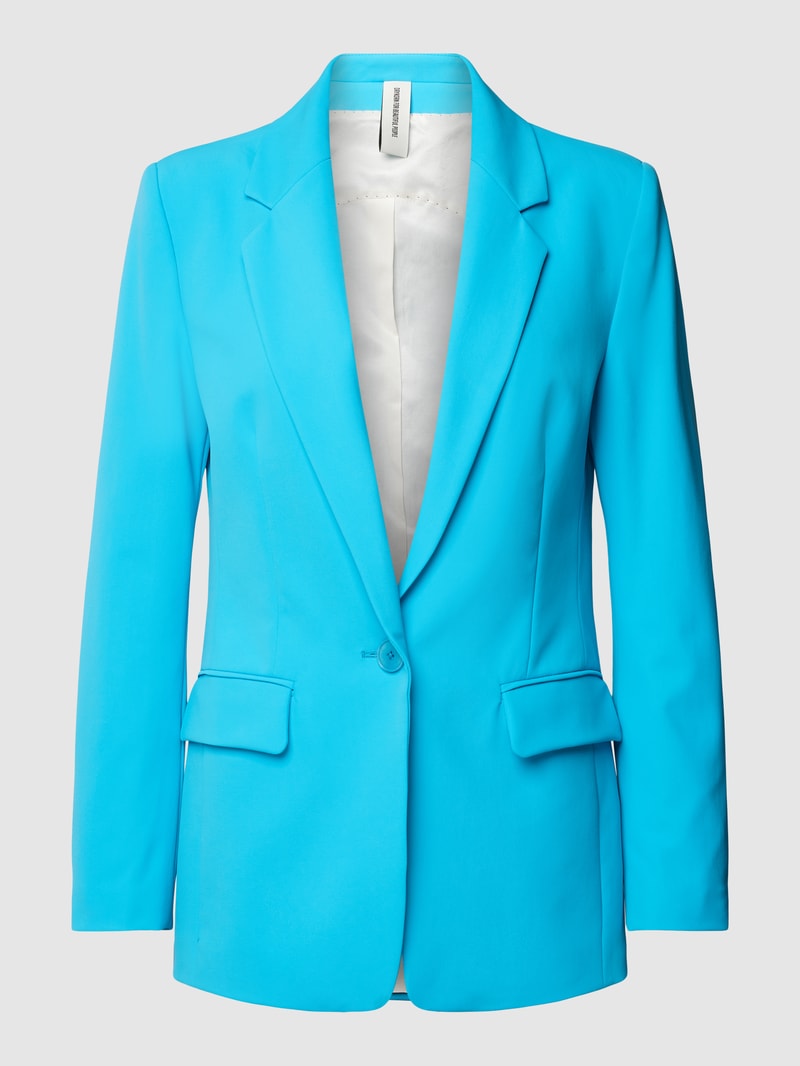 Blazer mit Reverskragen in ozean blau