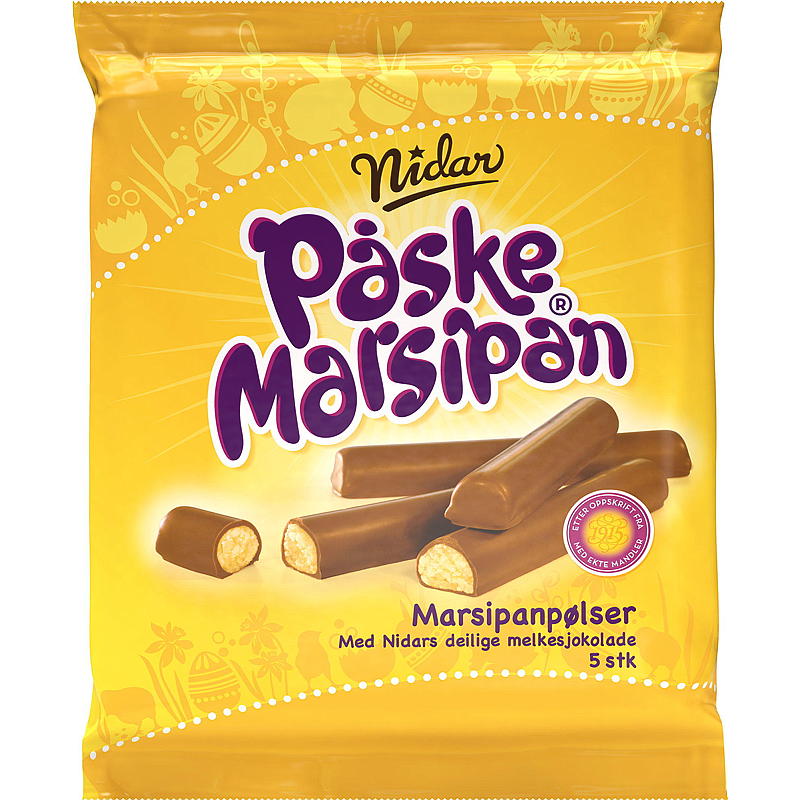 Nidar Marsipanpølser 5-pk 110 g, Nidar
