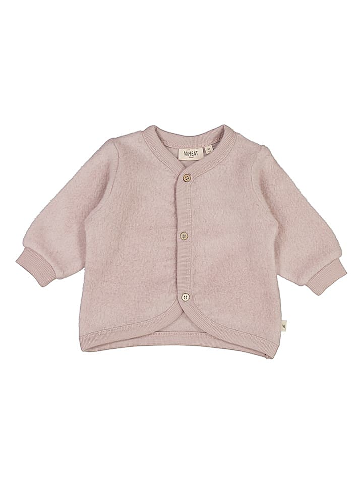Wheat 100% Merino Wollfleece Jacke Cardigan in Flieder Lila günstig kaufen 86