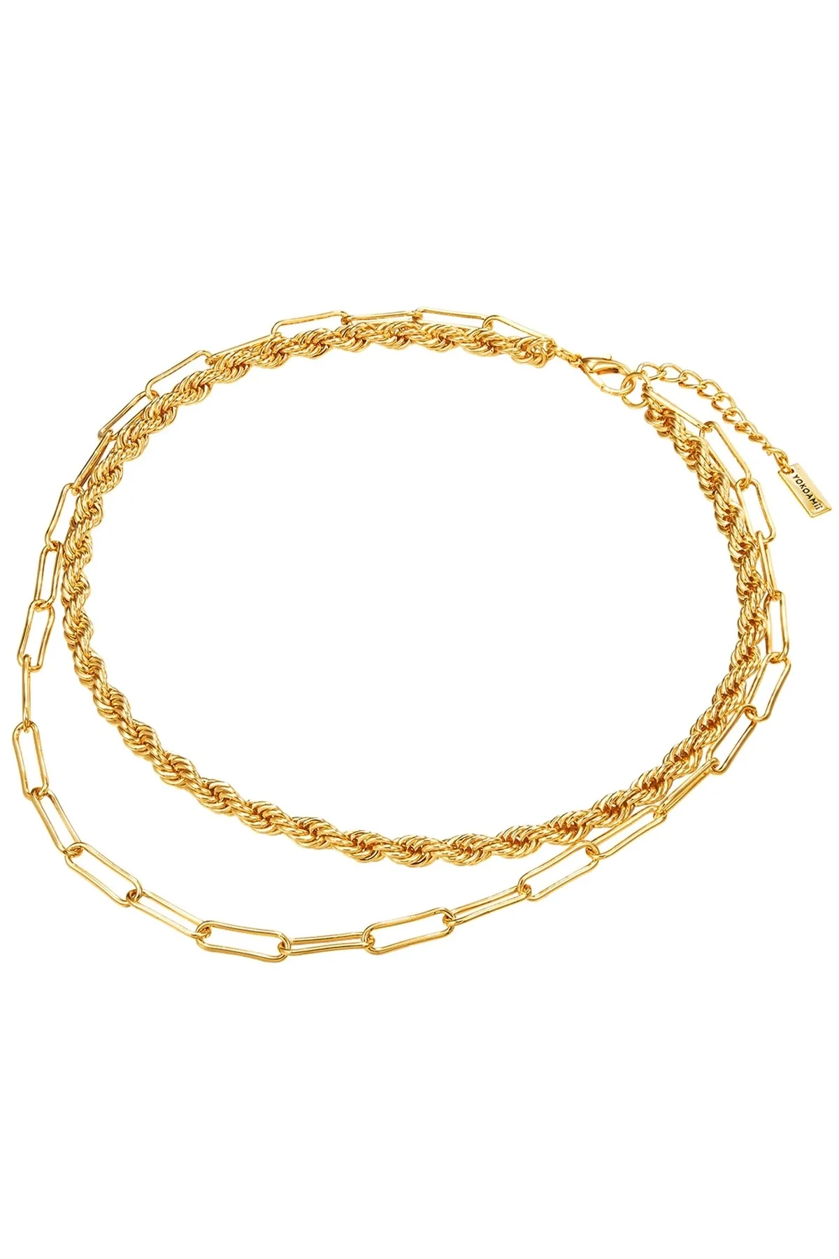 YOKOAMİİ  Modeschmuckhalskette Kette gelbgold