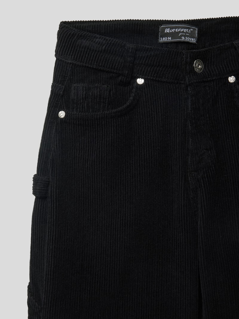 Hose aus Cord Modell 'Corduroy' in schwarz