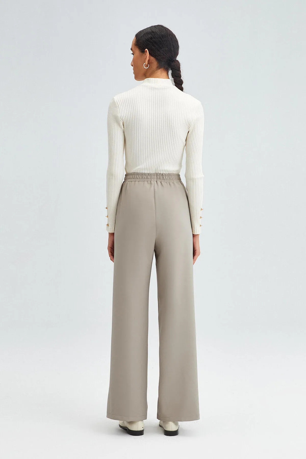 Touché Privé  Gerippte CREPE-HOSE