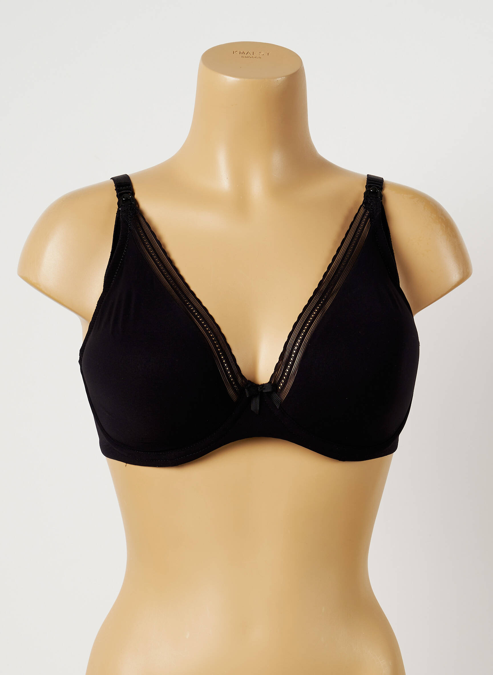 Cache Coeur Lingerie Maternite Femme couleur noir
