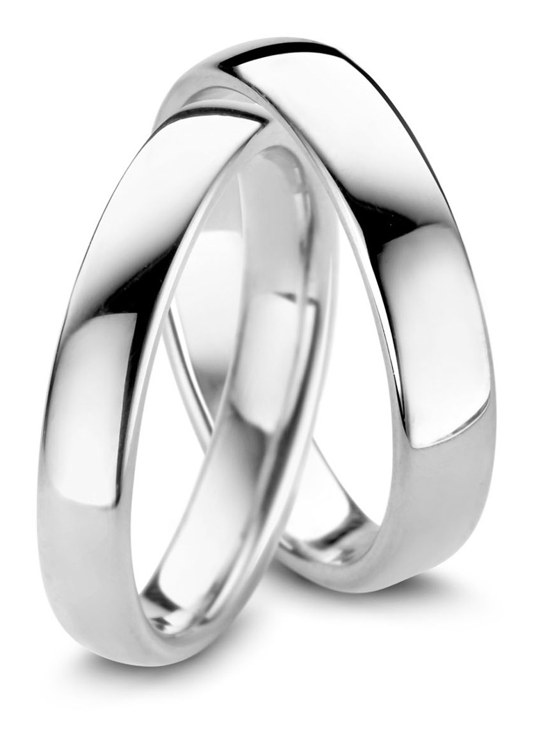 Diamond Point Witgouden Wedding Ring