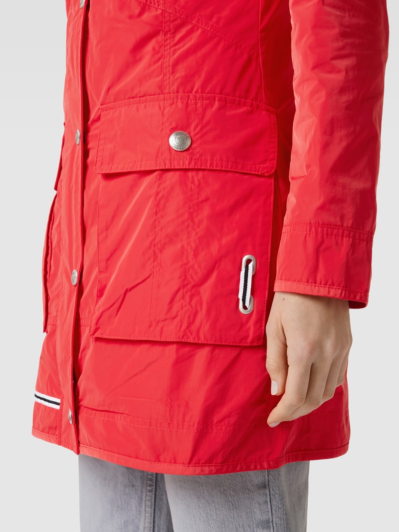 Jacke mit Label-Detail Modell 'ILLUSION' in koralle