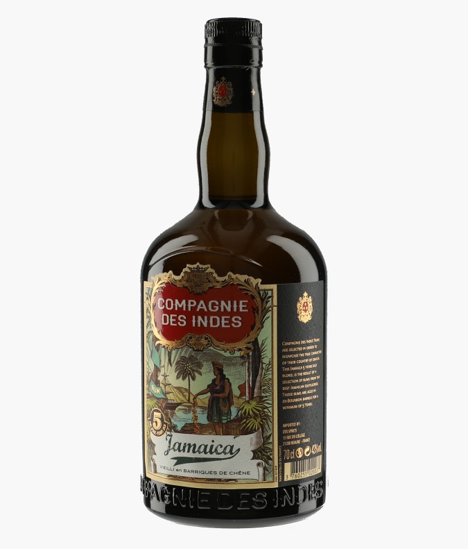 Rhum Jamaïques 5 ans N.V.LA COMPAGNIE DES INDES