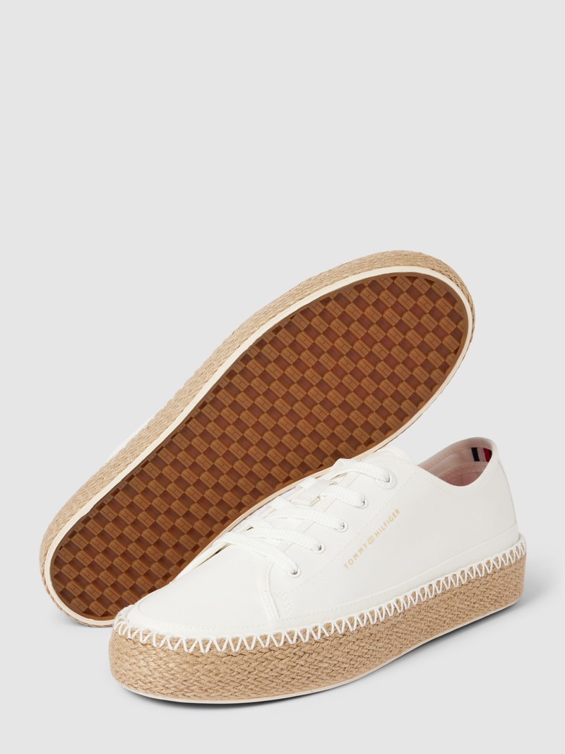 Sneaker mit Label-Details Modell 'ROPE' in weiß
