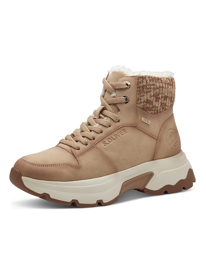 s.Oliver Winterboots in Beige günstig kaufen