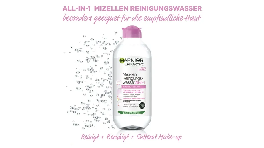 Garnier Skin Aktive Mizellen Reinigungswasser All-in-1 für normale Haut 400 ml