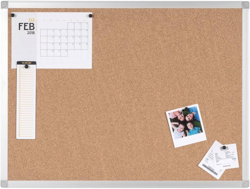 Viking Pinnwand Nicht magnetisch Wandmontage Kork 106,5 (B) x 0,81 (T) x 75 (H) cm Braun