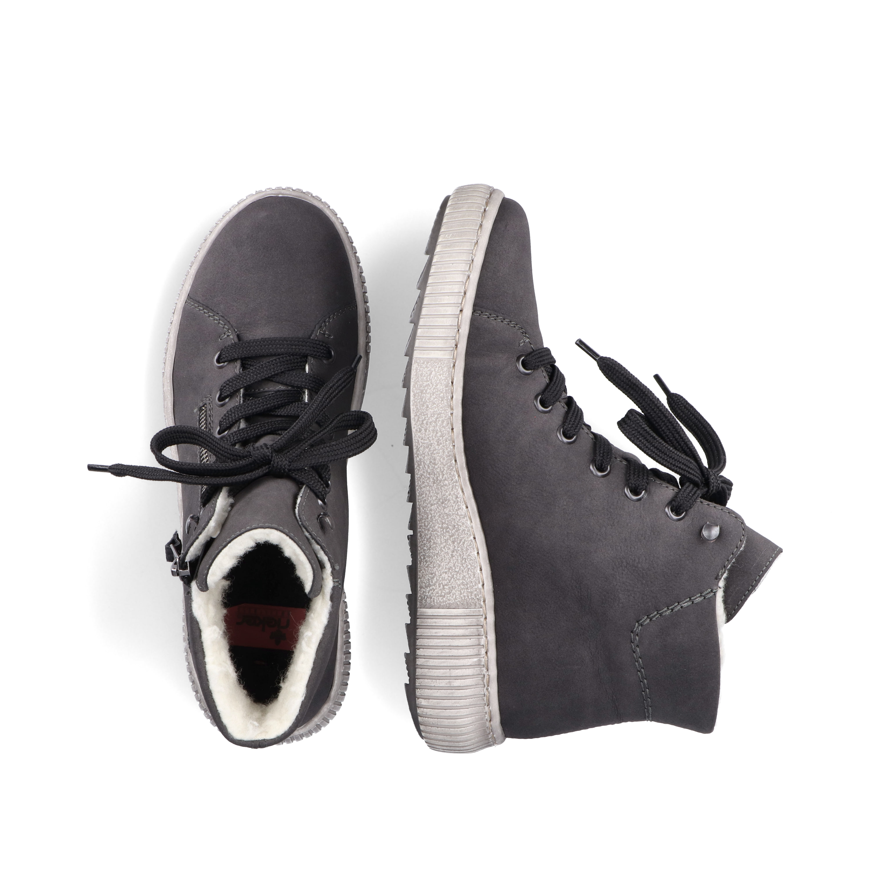 Rieker Damen Schnürschuhe anthrazit