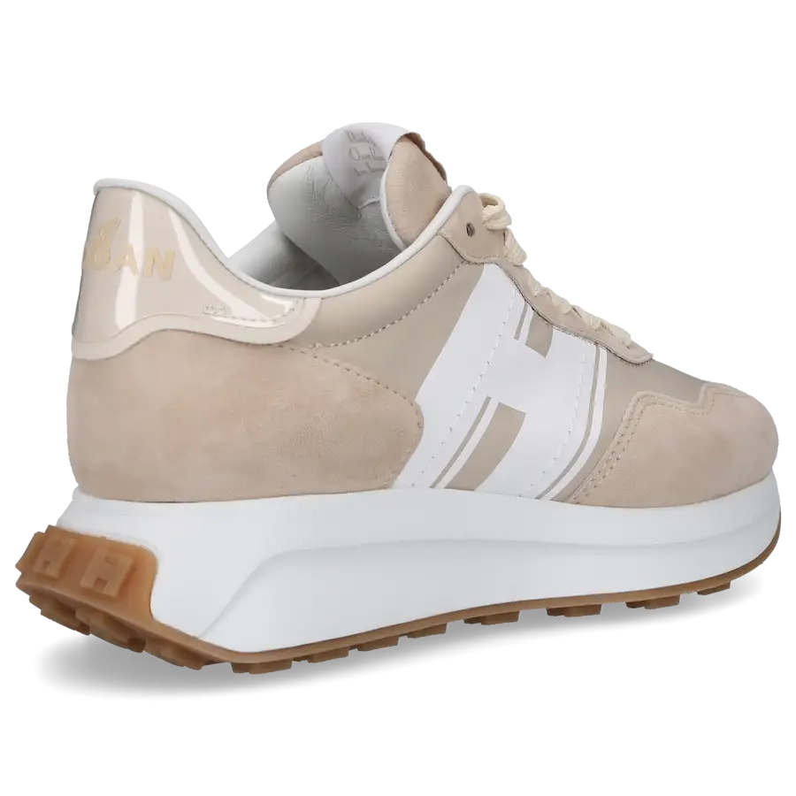 Hogan - Sneaker low H641 Veloursleder Textil - beige